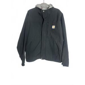 Carhartt Men's Black Waterproof Breathable Hooded Shoreline Vapor Jacket Large